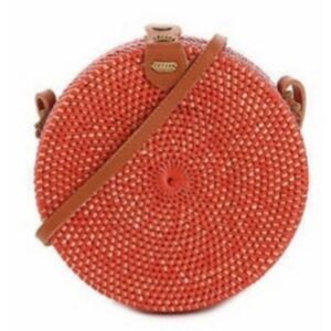 NWOT Rattan circle bag, $78